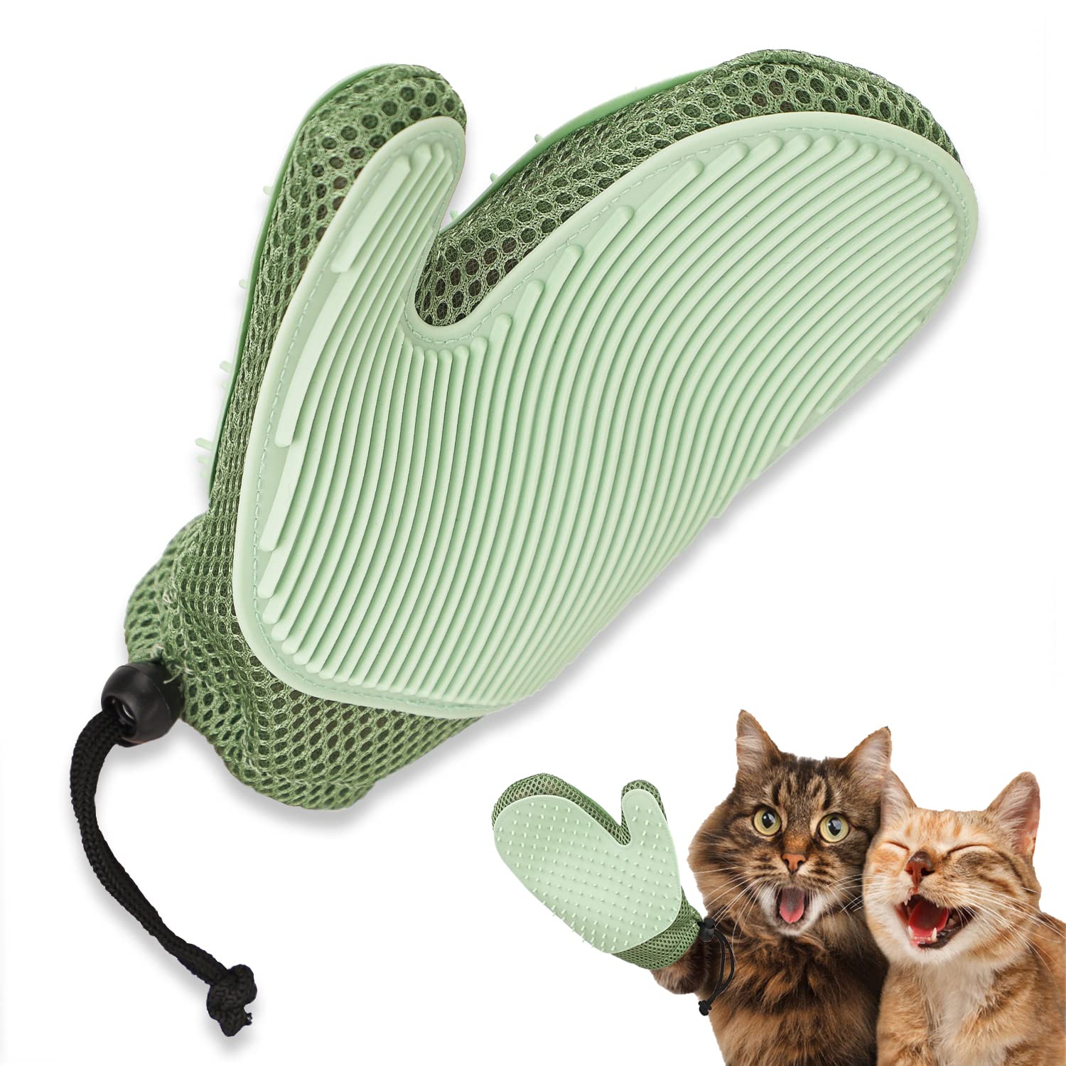2-in-1 Pet Fur Glove — Grooming & Hair Remover for Cats and Dogs