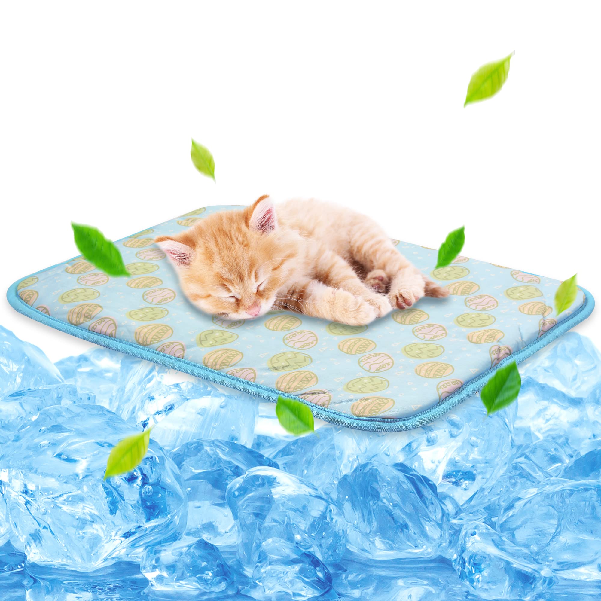 Ice Silk Dog Cooling Mat — Washable Summer Cooling Pad for Dogs and Cats