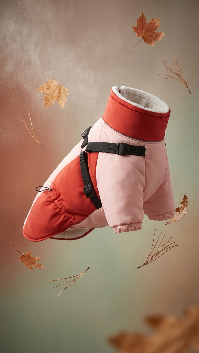 Fleece-lined winter dog coat, photo 3