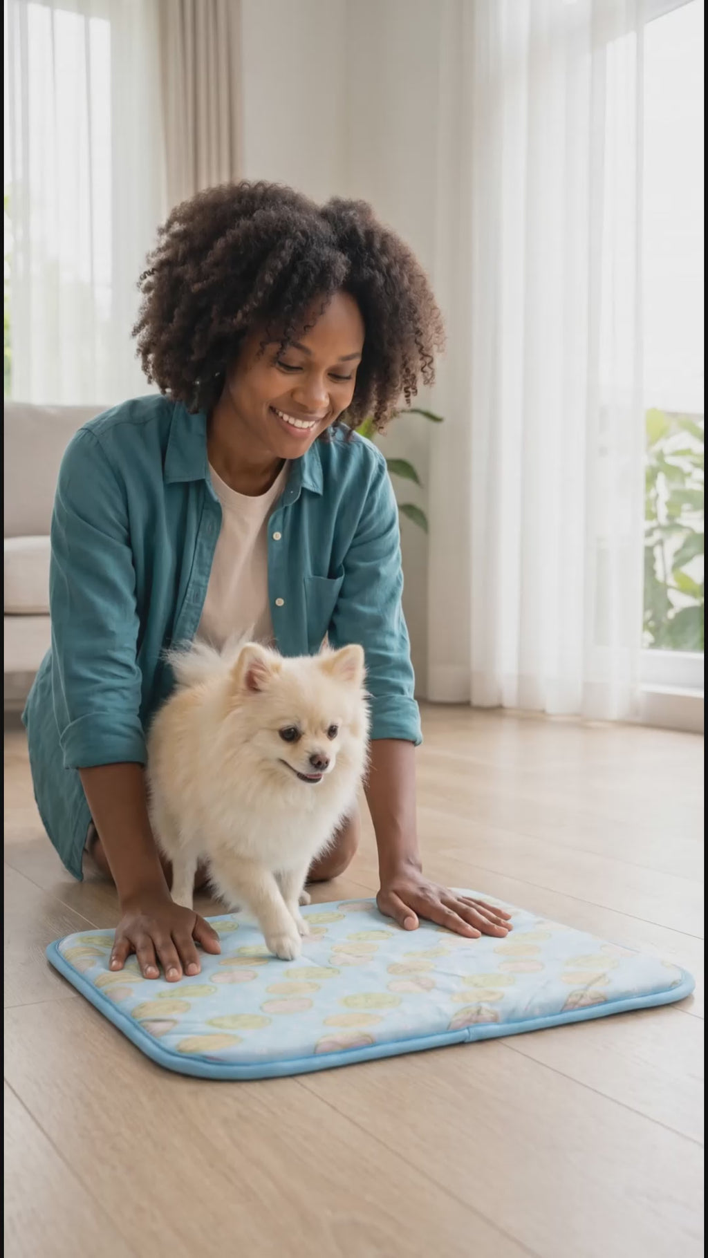 Ice Silk Dog Cooling Mat