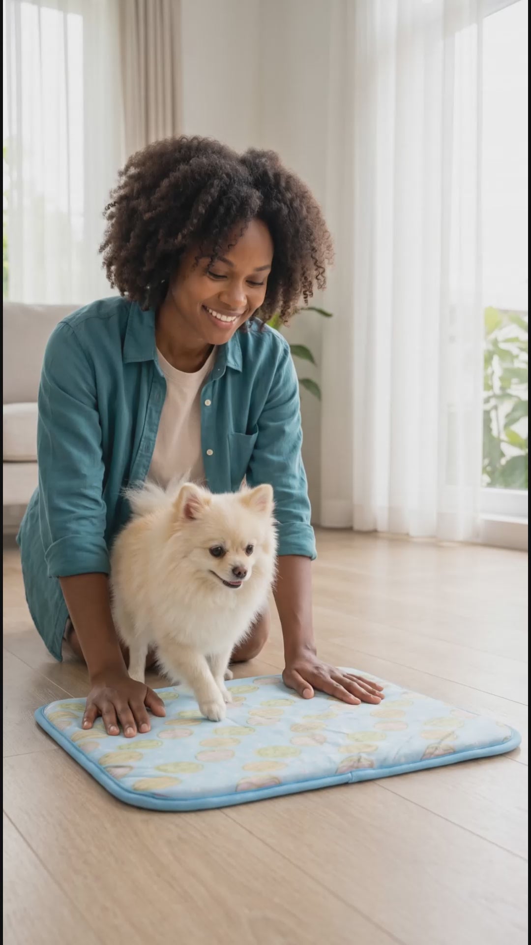 Ice Silk Dog Cooling Mat