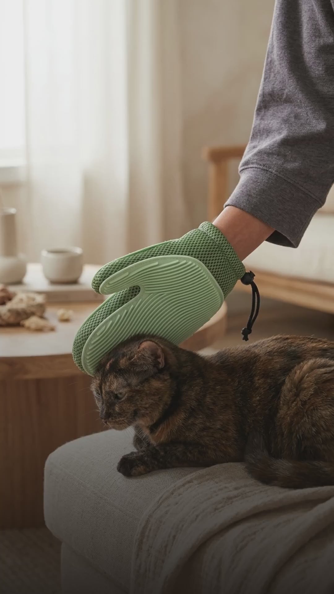2-in-1 Pet Fur Glove — Grooming & Hair Remover for Cats and Dogs