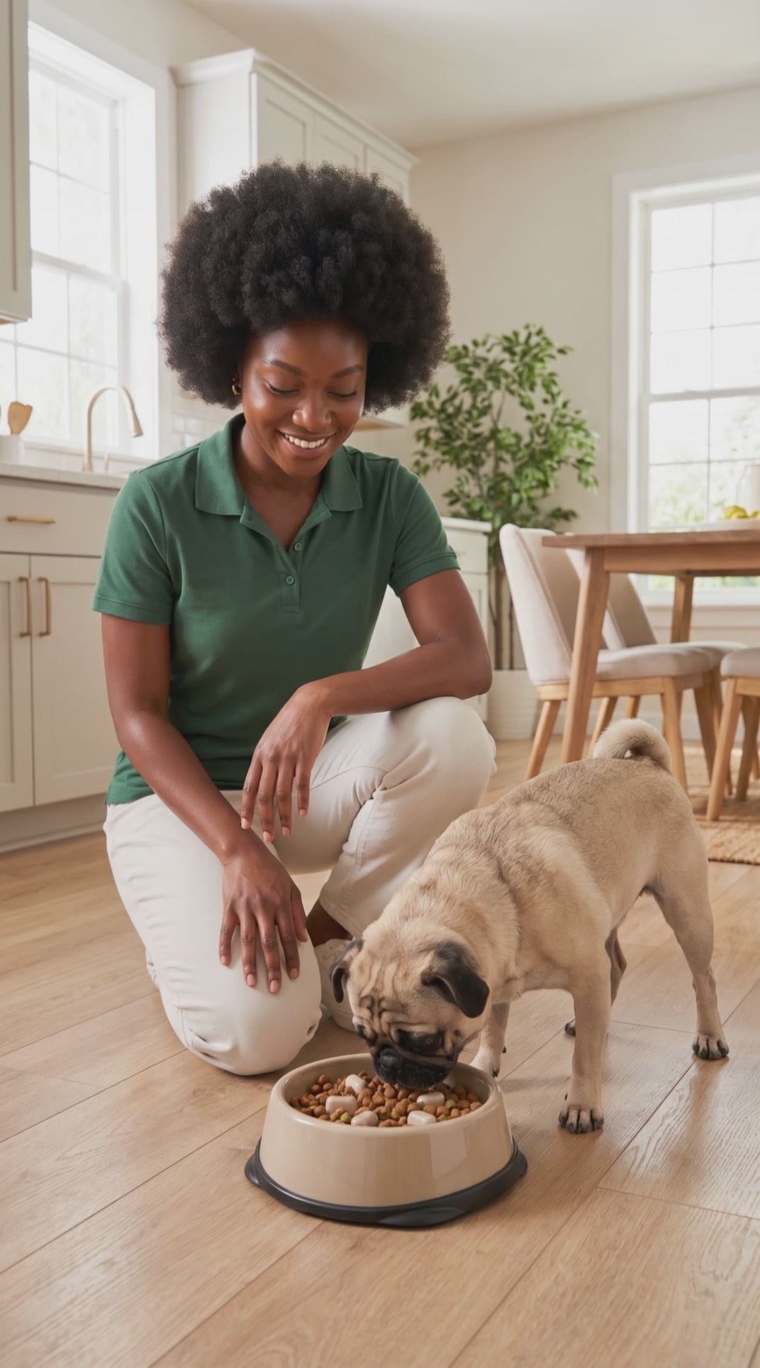 Primary product-use video — IRIS USA slow feeder bowl used by a dog