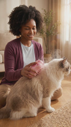 Primary product-use video — Steamy Cat Brush grooming a cat